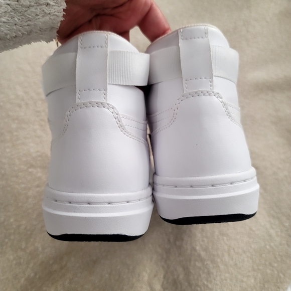 Converse Rival Mid White Deep Burgundy Star Chevron Retro Court 7.5 Unisex - Picture 8 of 16